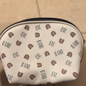 Rae Dunn Black Cosmetic Pouch